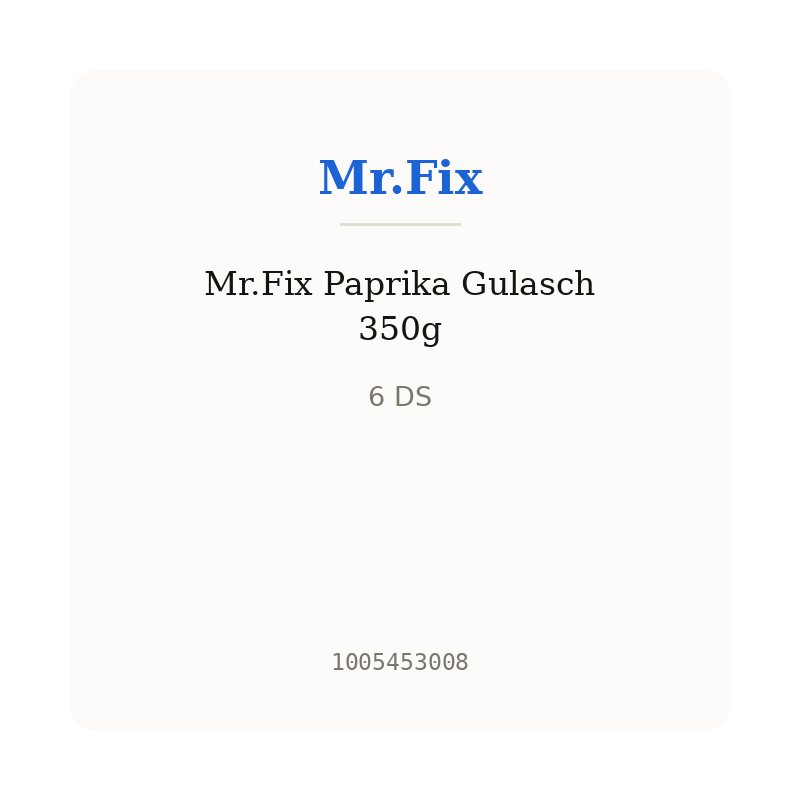 Mr.Fix Paprika Gulasch 350g