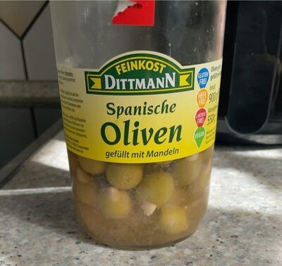 Feinkost Dittmann Oliven grün gefüllt mit Mandeln 900g