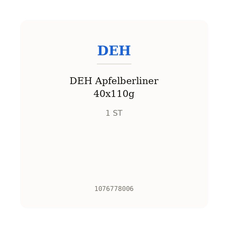 DEH Apfelberliner 40x110g