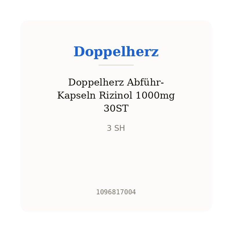Doppelherz Abführ-Kapseln Rizinol 1000mg 30ST
