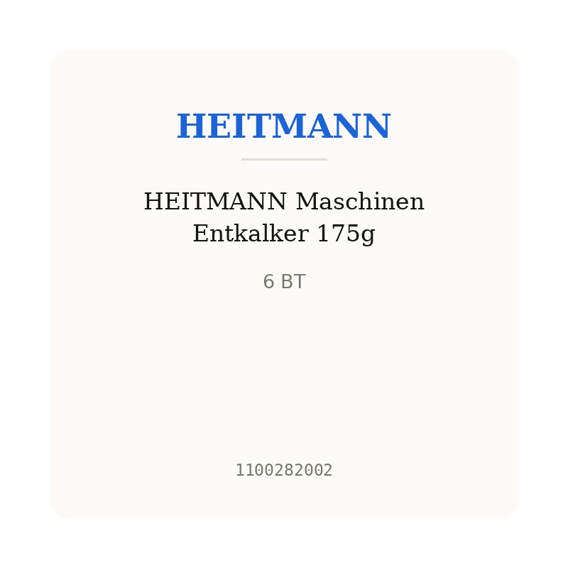 HEITMANN Maschinen Entkalker 175g