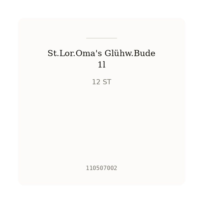 St.Lor.Oma's Glühw.Bude 1l