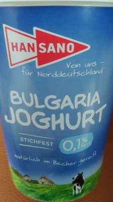 Hansano Stichfester Naturjoghurt 0,1% 500g