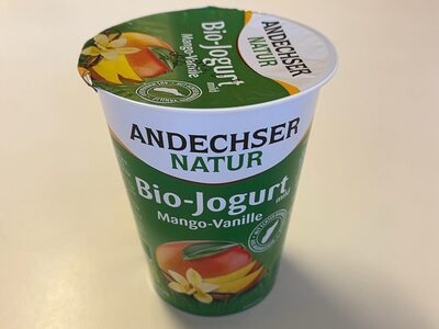 Bio Andechser Natur Joghurt mild Mango-Vanille 3,8% 400g