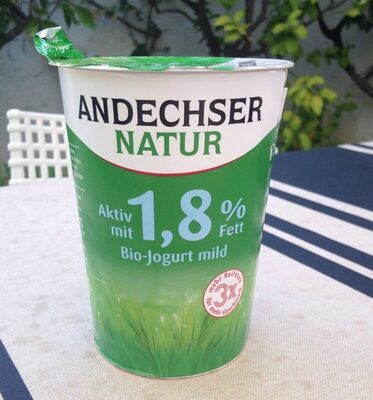 Bio Bayern Andechser Natur Joghurt mild 1,8% 500g