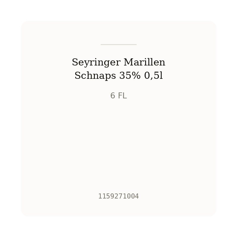 Seyringer Marillen Schnaps 35% 0,5l