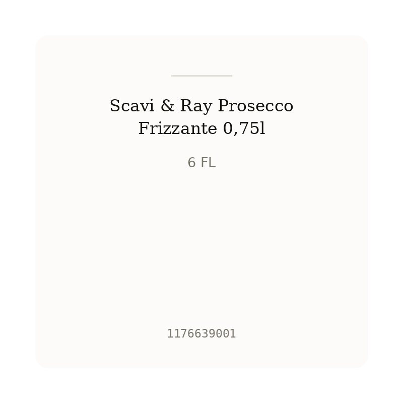 Scavi & Ray Prosecco Frizzante 0,75l