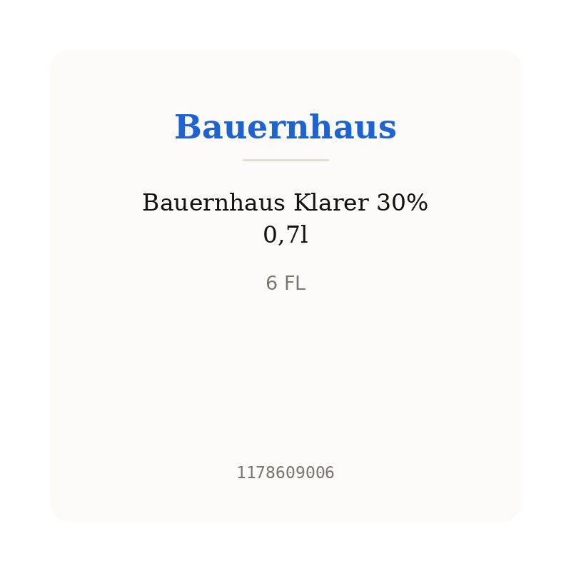 Bauernhaus Klarer 30% 0,7l