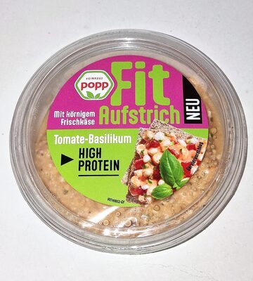 Popp Fit-Aufstrich Tomate Basilikum 150g