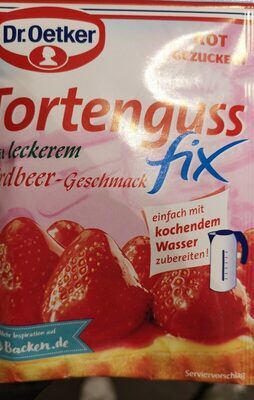 Dr.Oetker Tortenguss Fix Erdbeer für 250ml 50g