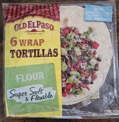 Old el Paso Wrap Tortillas 6ST 225mm 350g