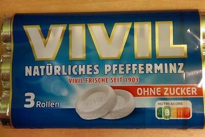 Vivil Pfefferminz ohne Zucker 3x28g