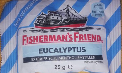 Fishermans Friend Eucalyptus ohne Zuckerzusatz 25g