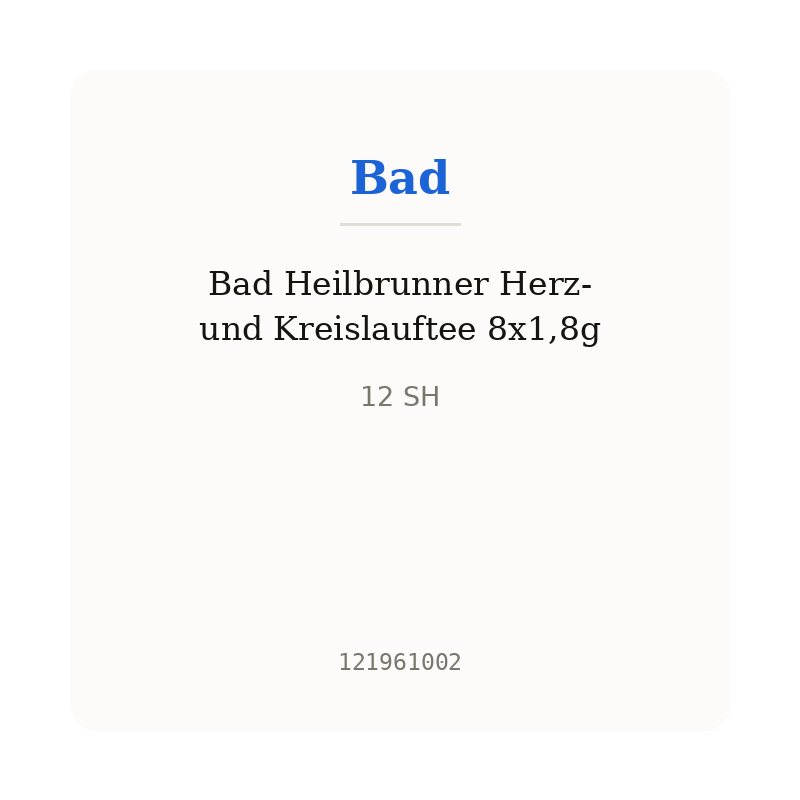 Bad Heilbrunner Herz- und Kreislauftee 8x1,8g