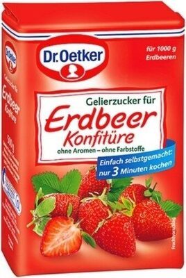 Dr.Oetker Gelierzucker für Erdbeer Konfitüre 2:1 500g