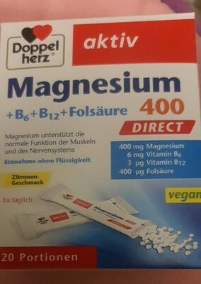 Doppelherz Magnesium+B6+B12 Direct 20Portionen 24g