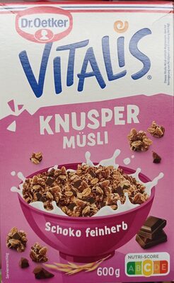 Dr.Oetker Vitalis Knusper Schoko feinherb 600g