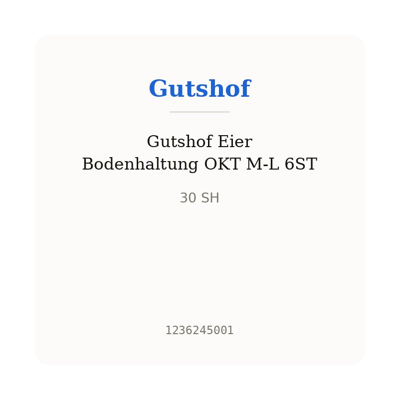 Gutshof Eier Bodenhaltung OKT M-L 6ST