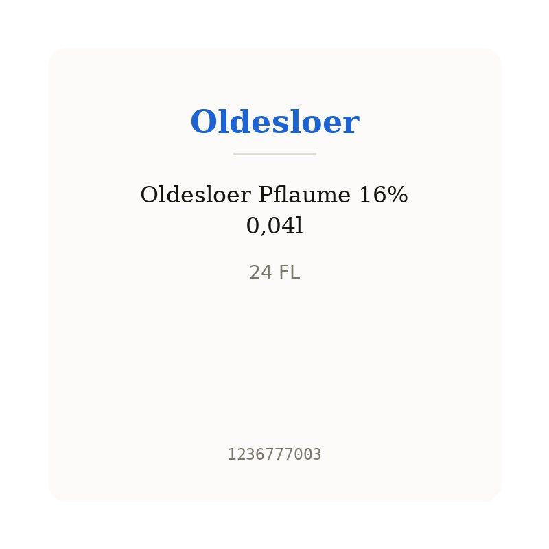 Oldesloer Pflaume 16% 0,04l