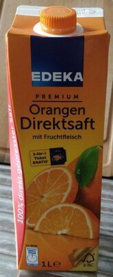 EDEKA Herzstücke Orangen Direktsaft 1l