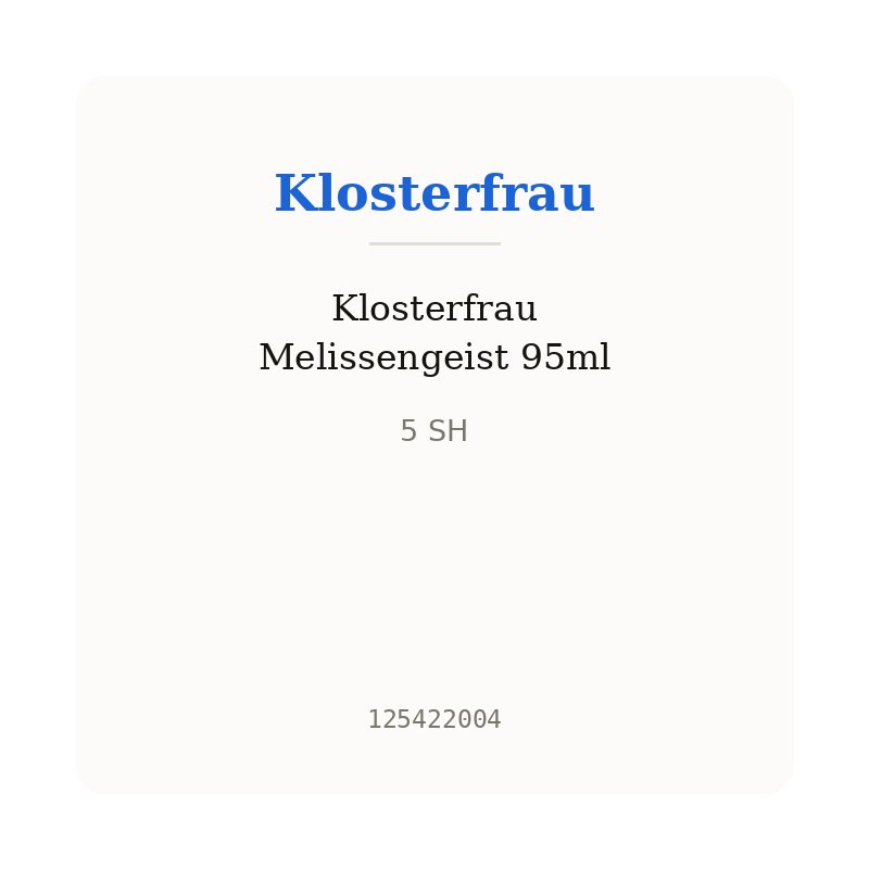 Klosterfrau Melissengeist 95ml