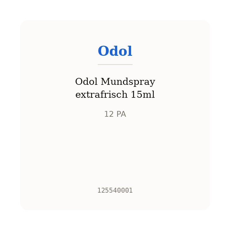 Odol Mundspray extrafrisch 15ml
