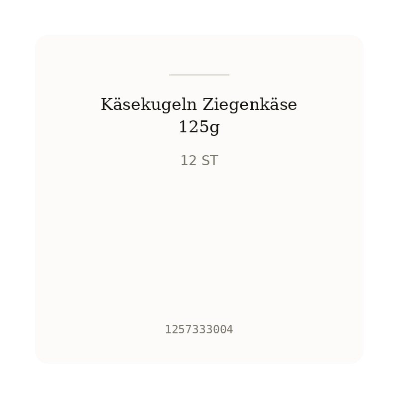 Käsekugeln Ziegenkäse 125g