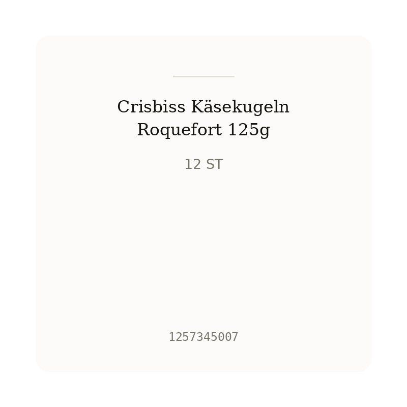 Crisbiss Käsekugeln Roquefort 125g