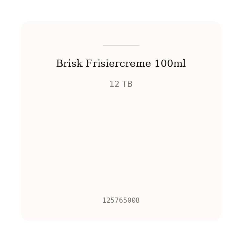 Brisk Frisiercreme 100ml