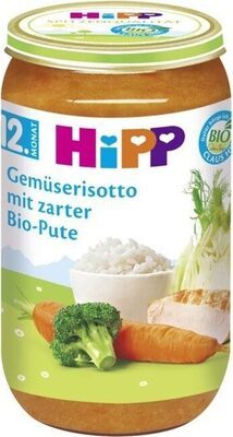 Bio Hipp Pasta Bambini Gemüserisotto mit zarter Pute ab 12.Monat 250g