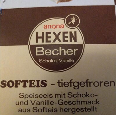 HEXEN-EIS Hexenbecher anona Softeis mit Schoko- und Vanillegeschmack 2x200ml