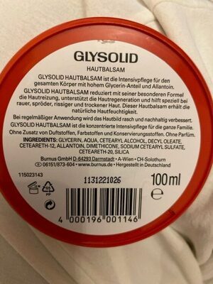 Glysolid Hautbalsam 100ml