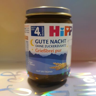 Bio Hipp Gute Nacht Brei Grießbrei pur ab 5.Monat 190g