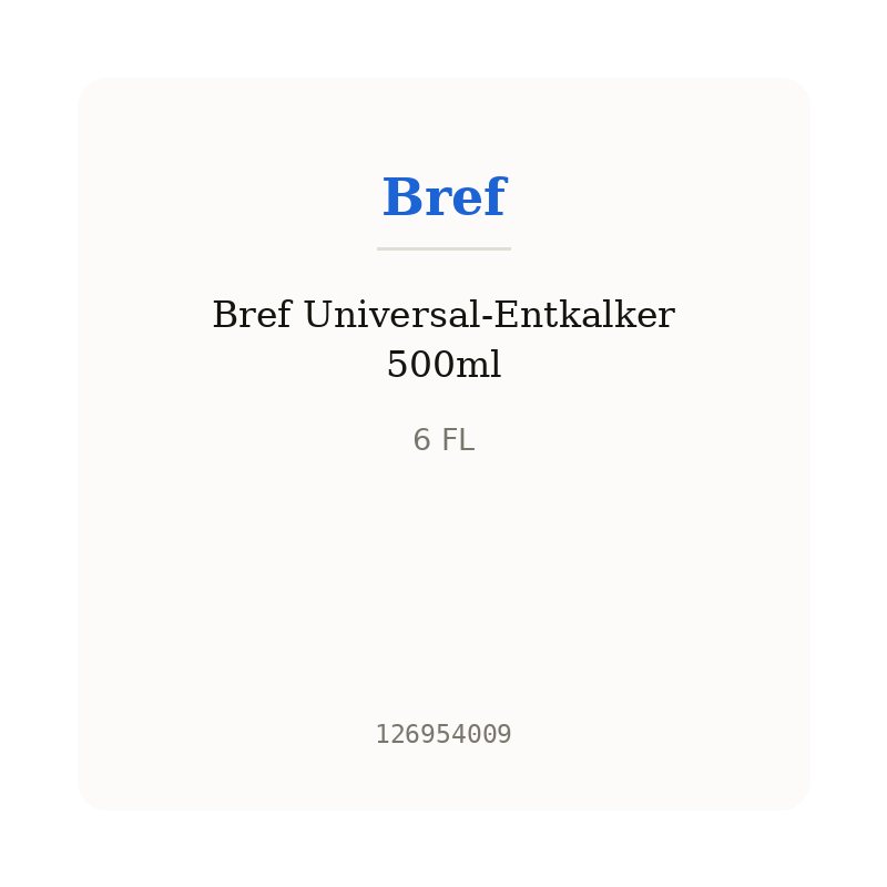 Bref Universal-Entkalker 500ml