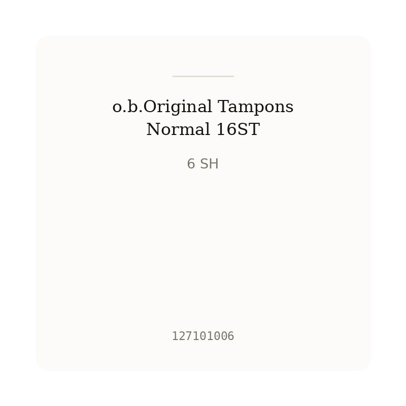 o.b.Original Tampons Normal 16ST