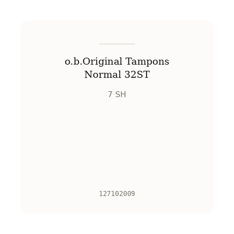o.b.Original Tampons Normal 32ST