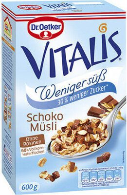 Dr.Oetker Vitalis Schoko Müsli weniger süß 600g
