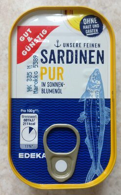 GUT&GÜNSTIG Sardinen ohne Haut und Gräten in Öl 125g
