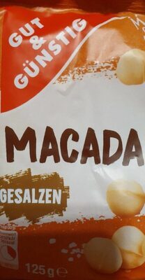 GUT&GÜNSTIG Macadamias geröstet gesalzen 125g