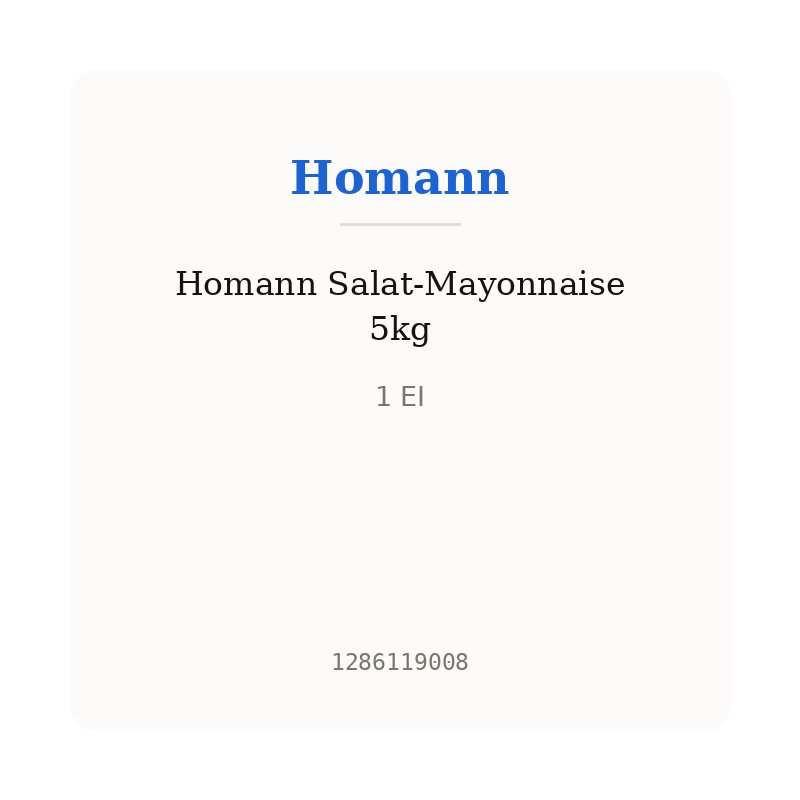 Homann Salat-Mayonnaise 5kg