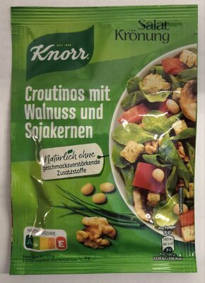 Knorr Salatkrönung Croutinos mit Walnuss&Sojakernen 25g