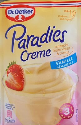 Dr.Oetker Paradies Creme Vanille für 300ml 60g