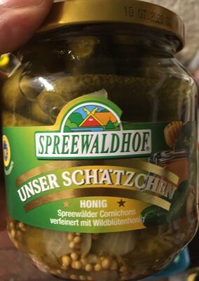 Spreewaldhof Unser Schätzchen Cornichons Honig (Spreewälder Gurken) 530g