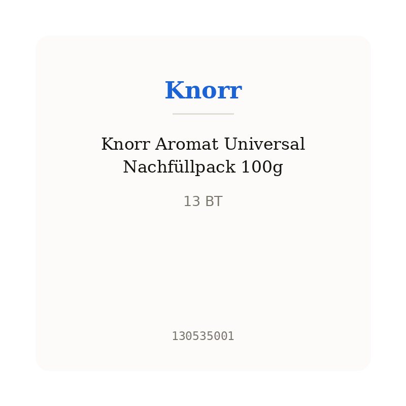 Knorr Aromat Universal Nachfüllpack 100g
