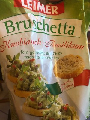 Leimer Bruschetta Brot Chips Knoblauch Basilikum 150g