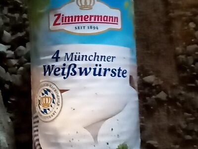Zimmermann Muenchner Weisswurst 4ST 530g