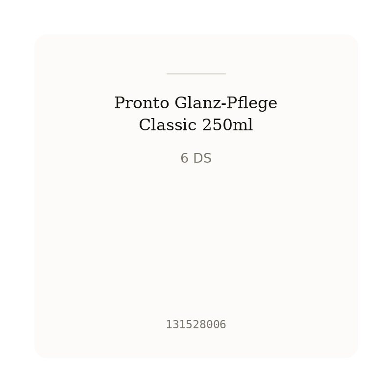 Pronto Glanz-Pflege Classic 250ml