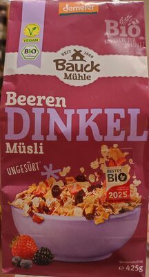 Demeter Bauck Dinkel Müsli Beeren 425g