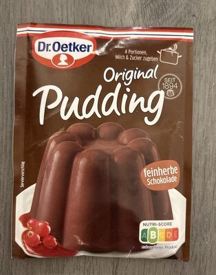 Dr.Oetker Original Pudding Schoko Feinherb 3ST 144g