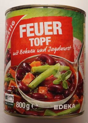 GUT&GÜNSTIG Feuertopf Bohneneintopf mit Fleischwurst 800g